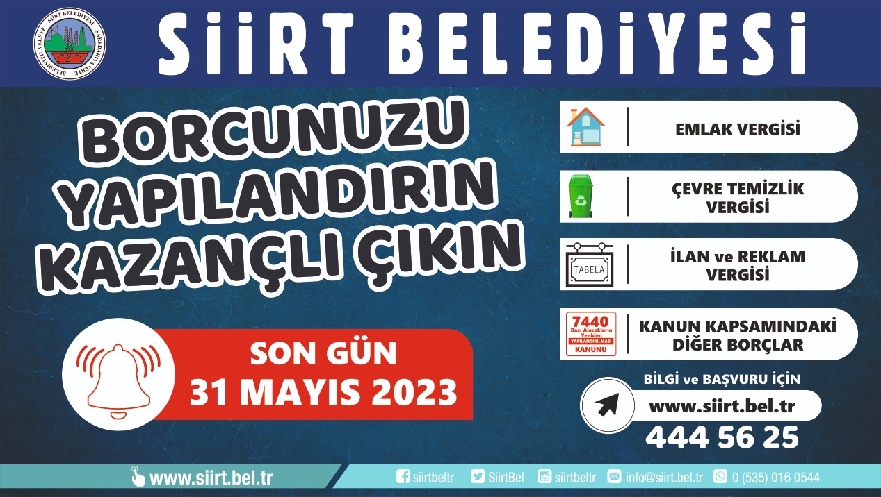 Siirt Belediyesi’nde Yapılandırma Başvuruları Başladı