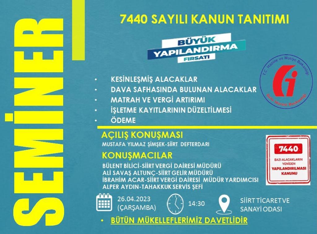 Defterdarlıktan Seminer: Büyük Yapılandırma Fırsatı Anlatılıyor