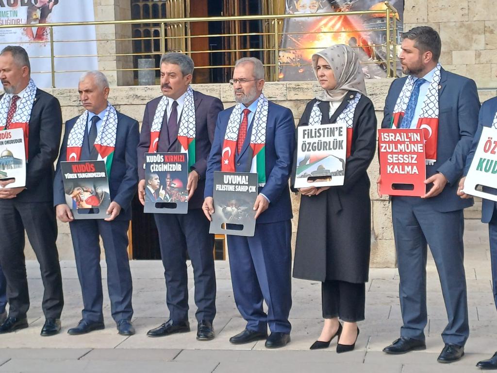 TBMM Filistin Dostluk Grubu İsrail’i Protesto Etti!