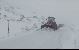 Siirt-Şırnak Karayolunda Kar Yağışında Mahsur Kalan 25 Araç Kurtarıldı!