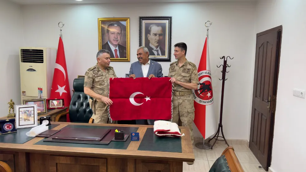 Muğla İl Jandarma Komutanlığı’na Atanan Tuğgeneral Büyük’ ten, Gazi ve Şehit Federasyon Başkanı Olgaç ‘a Veda Ziyareti