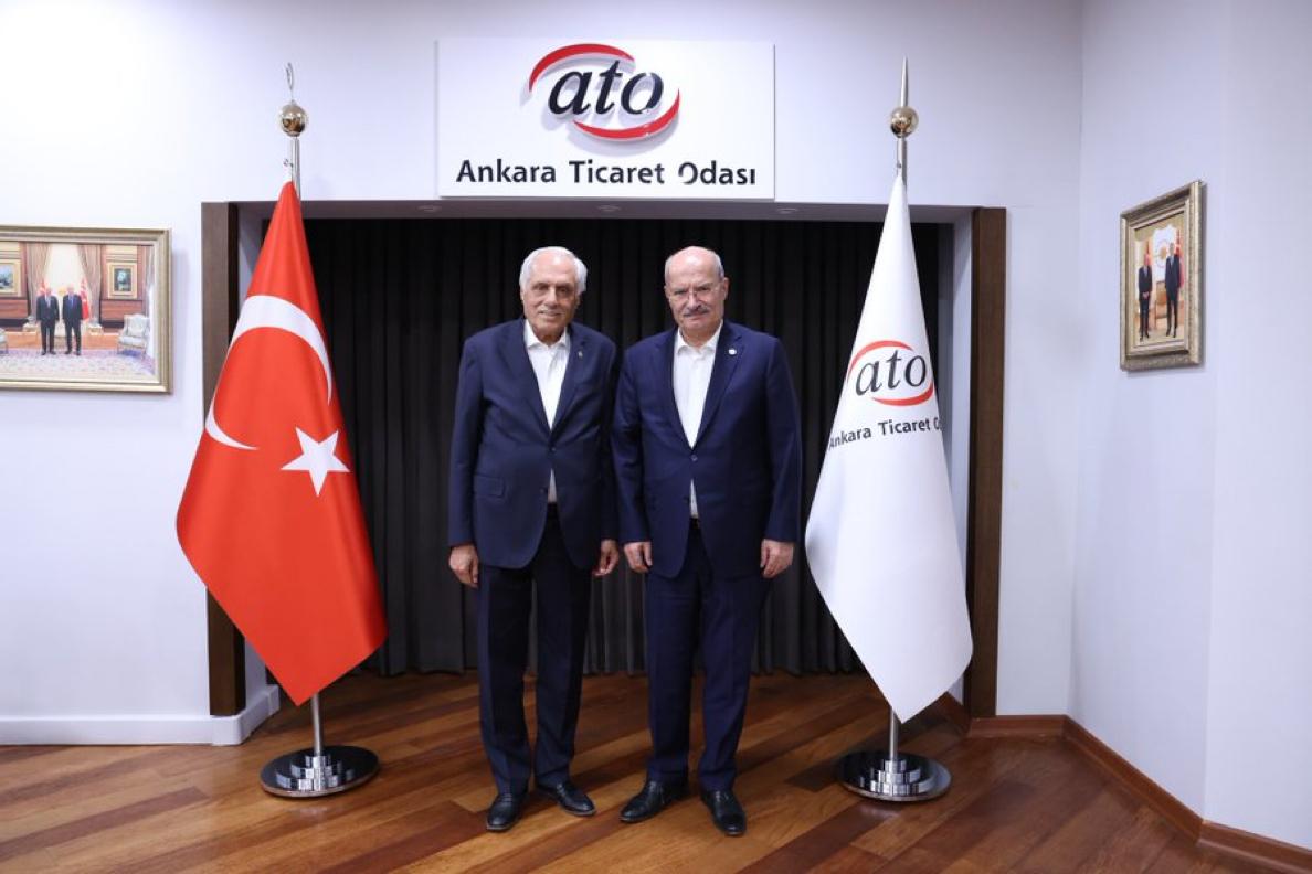 Ak Parti Dış İlişkiler Başkan Yardımcısı Afif Demirkıran’dan ATO Başkanı Gürsel Baran’a Ziyaret