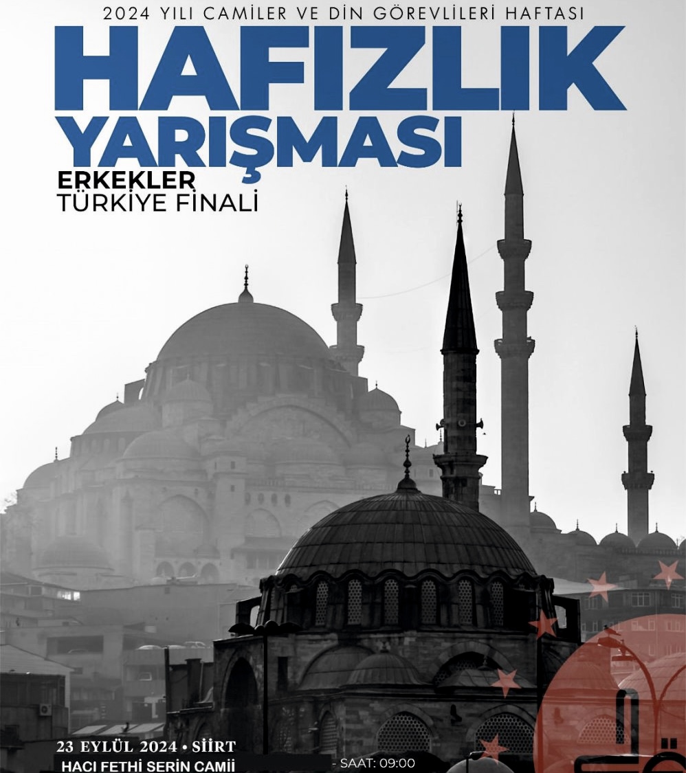 Erkek Hafızlık Yarışması Türkiye Finalleri Siirt’te Düzenleniyor