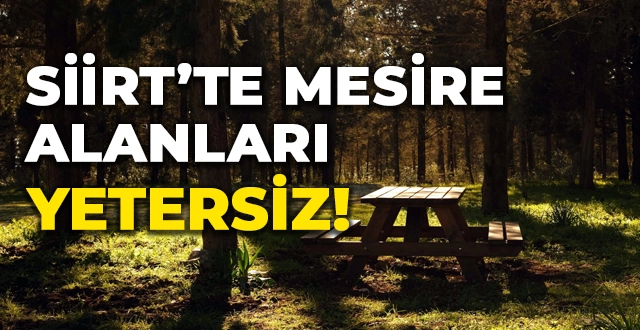 Siirt’te Mesire Alanları Yetersiz! Vatandaşlar Yeni Alanlar Talep Ediyor