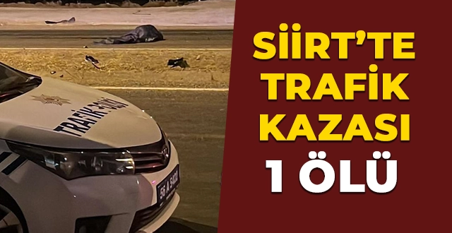 Siirt’te Trafik Kazasında 1 Kişi Hayatını Kaybetti