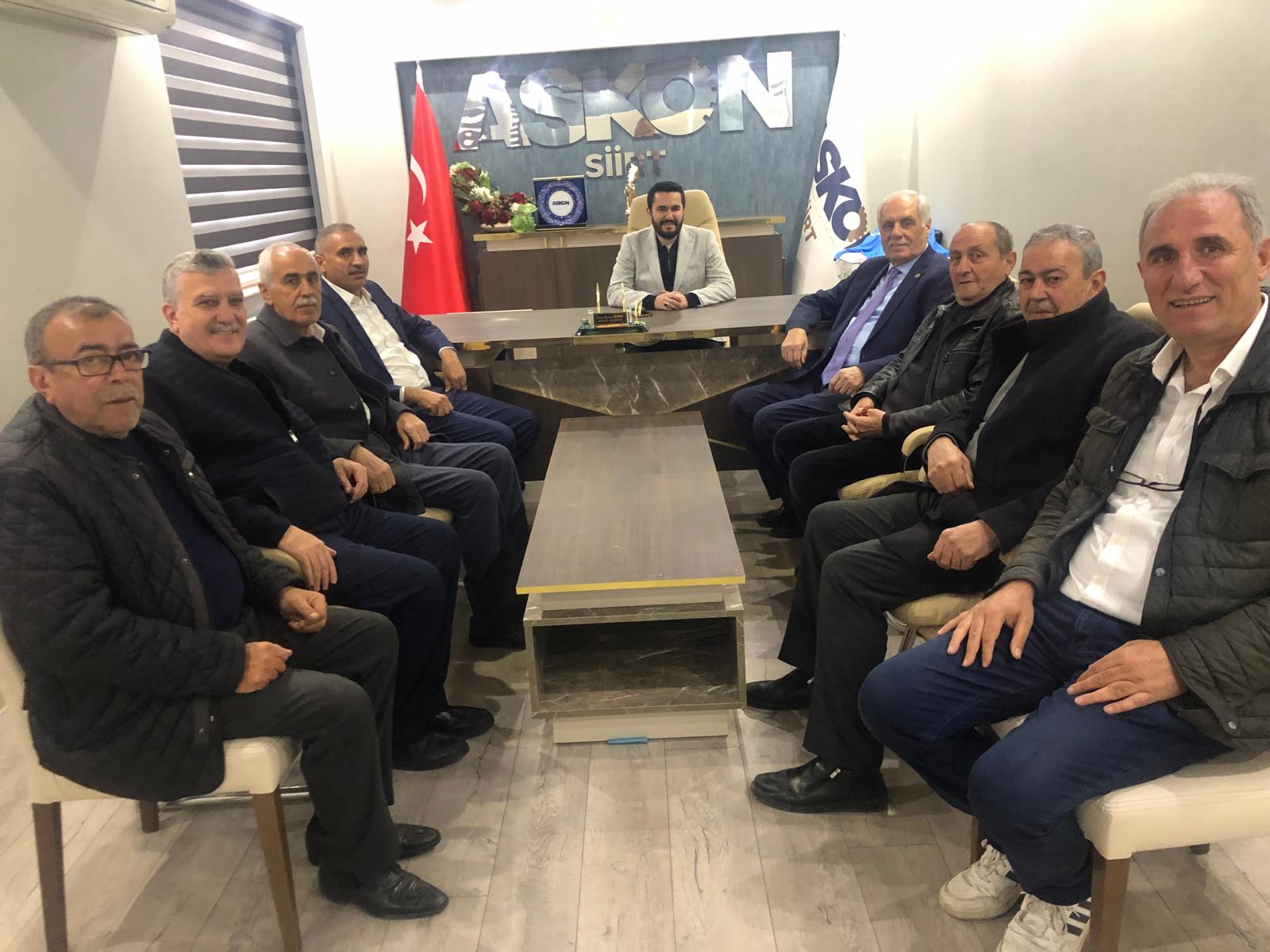Demirkıran’dan ASKON Siirt Şubesini Ziyaret Etti