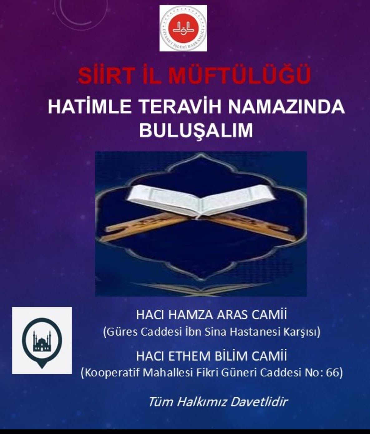 11 Ayın Sultanı Ramazan’da Hatimle Teravih Namazı 2 Camide Kılınmaya Başlandı