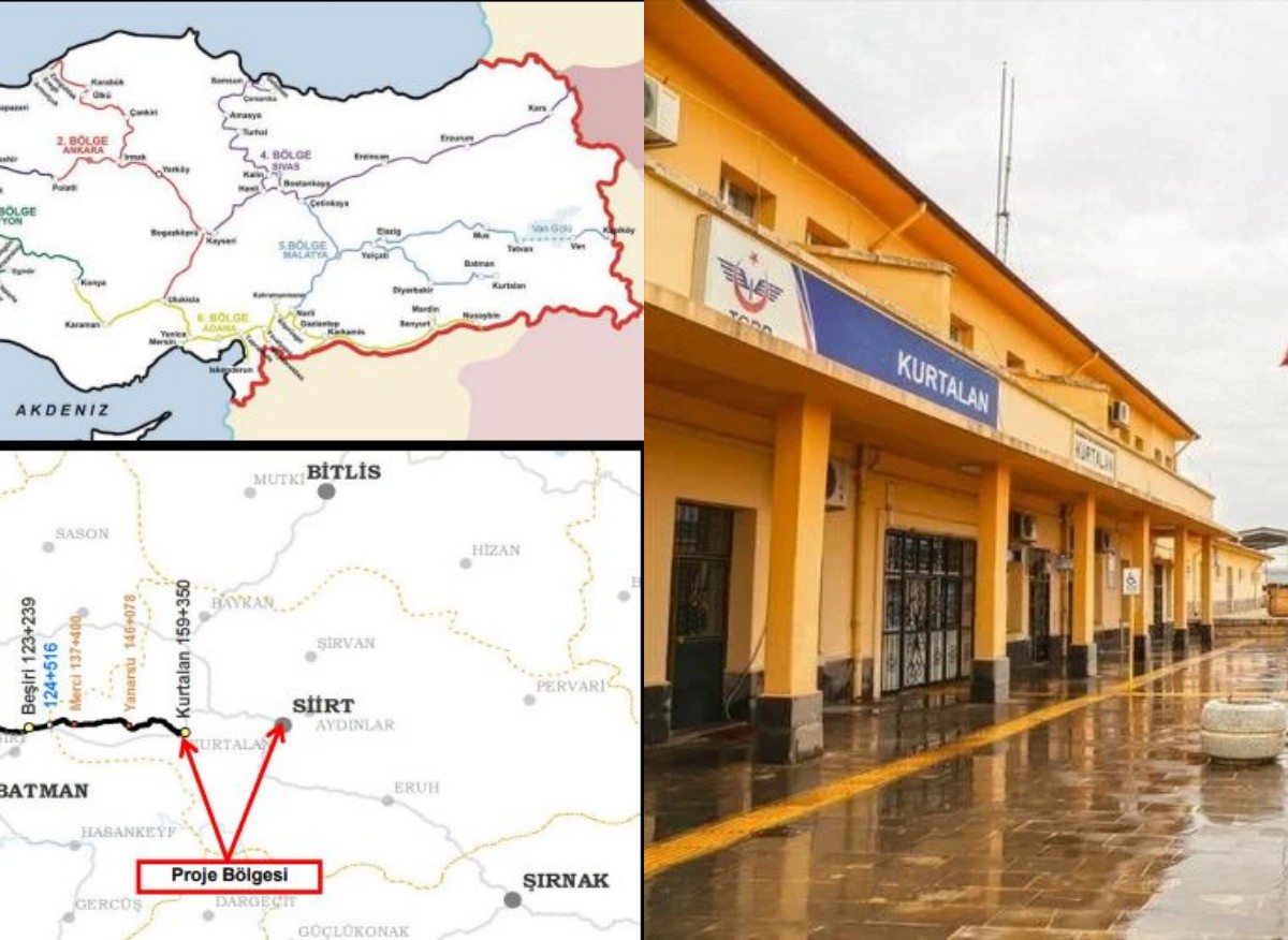 TCDD Siirt-Kurtalan Demir Yolu Yapım İşi için İhale Açtı