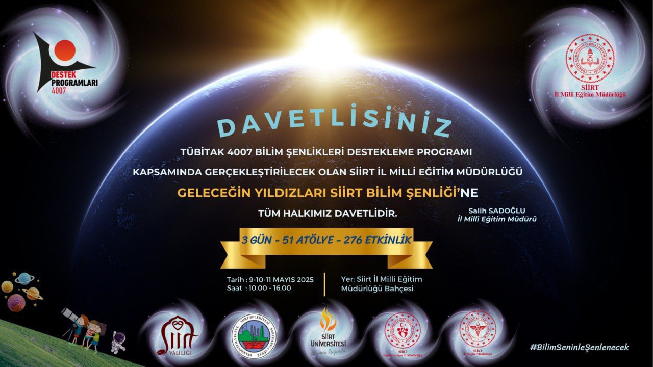 Siirt’te Bilim Şenliği Düzenleniyor