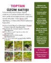Üniversitede Bıldırcın ve Üzüm Satışı