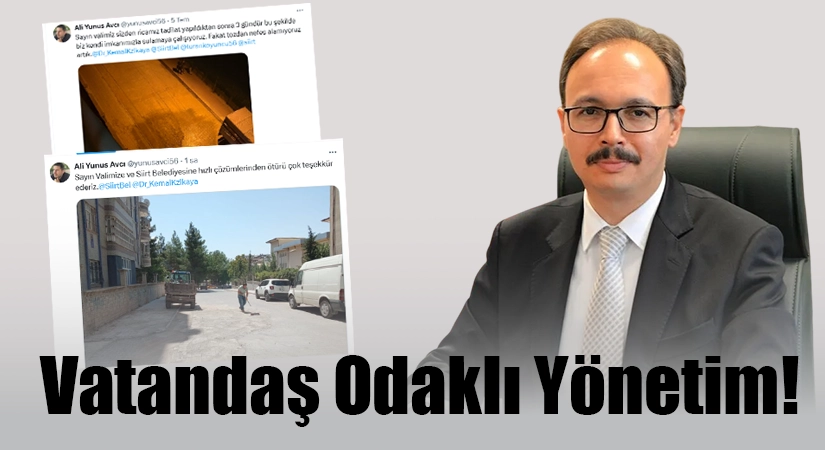 Siirt Valisi Kızılkaya, Vatandaşın Yanında!