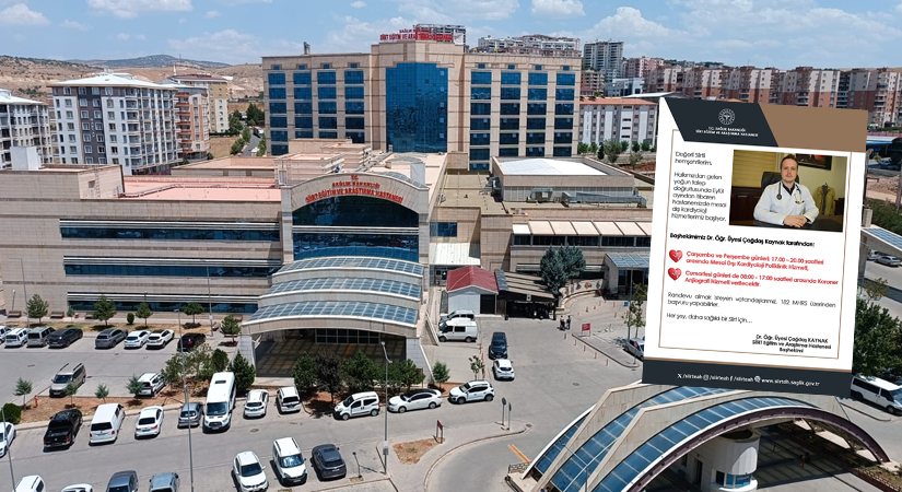 Siirt Eğitim ve Araştırma Hastanesi’nde Mesai Dışı Kardiyoloji Hizmeti Başlıyor