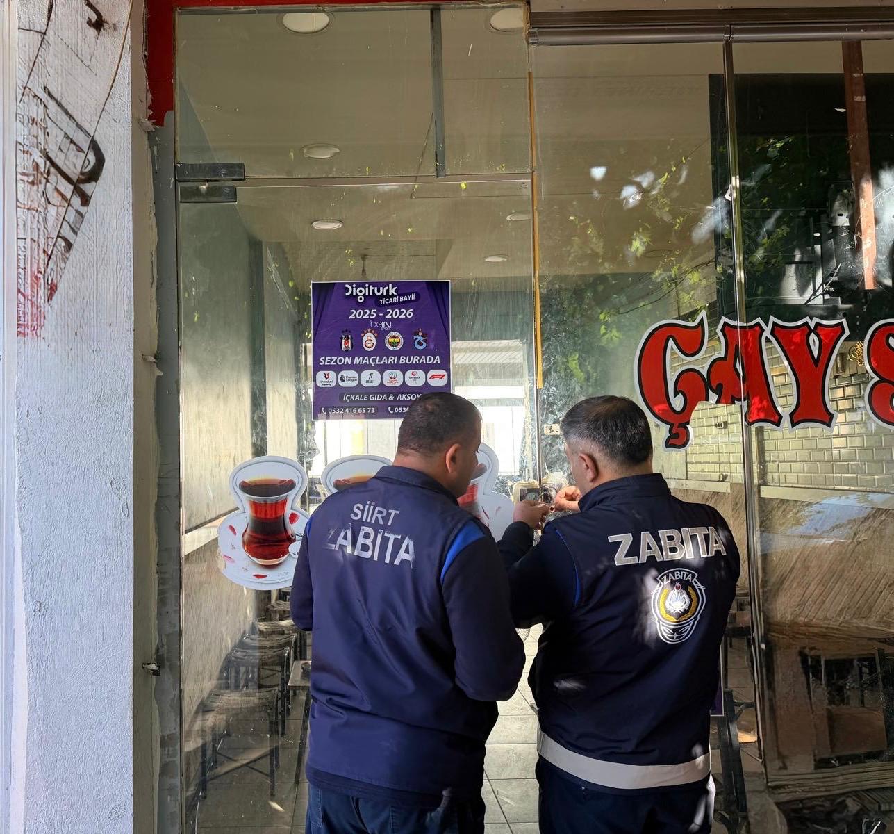 Siirt’te Zabıta Denetimleri Kapsamında 340 İş Yeri Kontrol Edildi, 2 İşletme Birer Gün Süreyle Geçici Olarak Kapatıldı