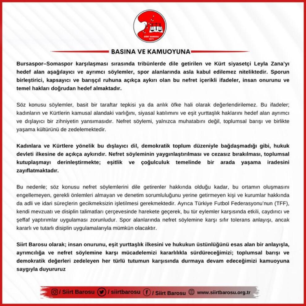 Milletvekili Zana’ya Yapılan Çirkin Tezahürat Kınandı