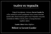 Taziye ve Teşekkür