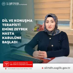 Dil ve Konuşma Terapisti Emine Zeybek Hasta Kabulüne Başladı