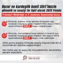 Valilik Açıkladı: Siirt’te Asayiş Olaylarında Dikkat Çeken Düşüş