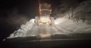 Şirvan Daltepe Köyü’nde Fenalaşan Hasta Karla Mücadele Ekipleri Tarafından Kurtarıldı