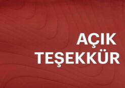 Açık Teşekkür