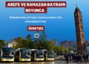Siirt’te Arafe ve Ramazan Bayramı Boyunca Toplu Taşıma Ücretsiz