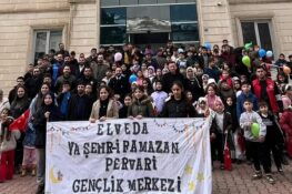 Pervari’de çocuklardan renkli Ramazan veda etkinliği: Elveda Şehr-i Ramazan